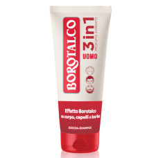 Гель для душа Borotalco MEN 3 in 1 Amber для лица, тела и волос 200 мл